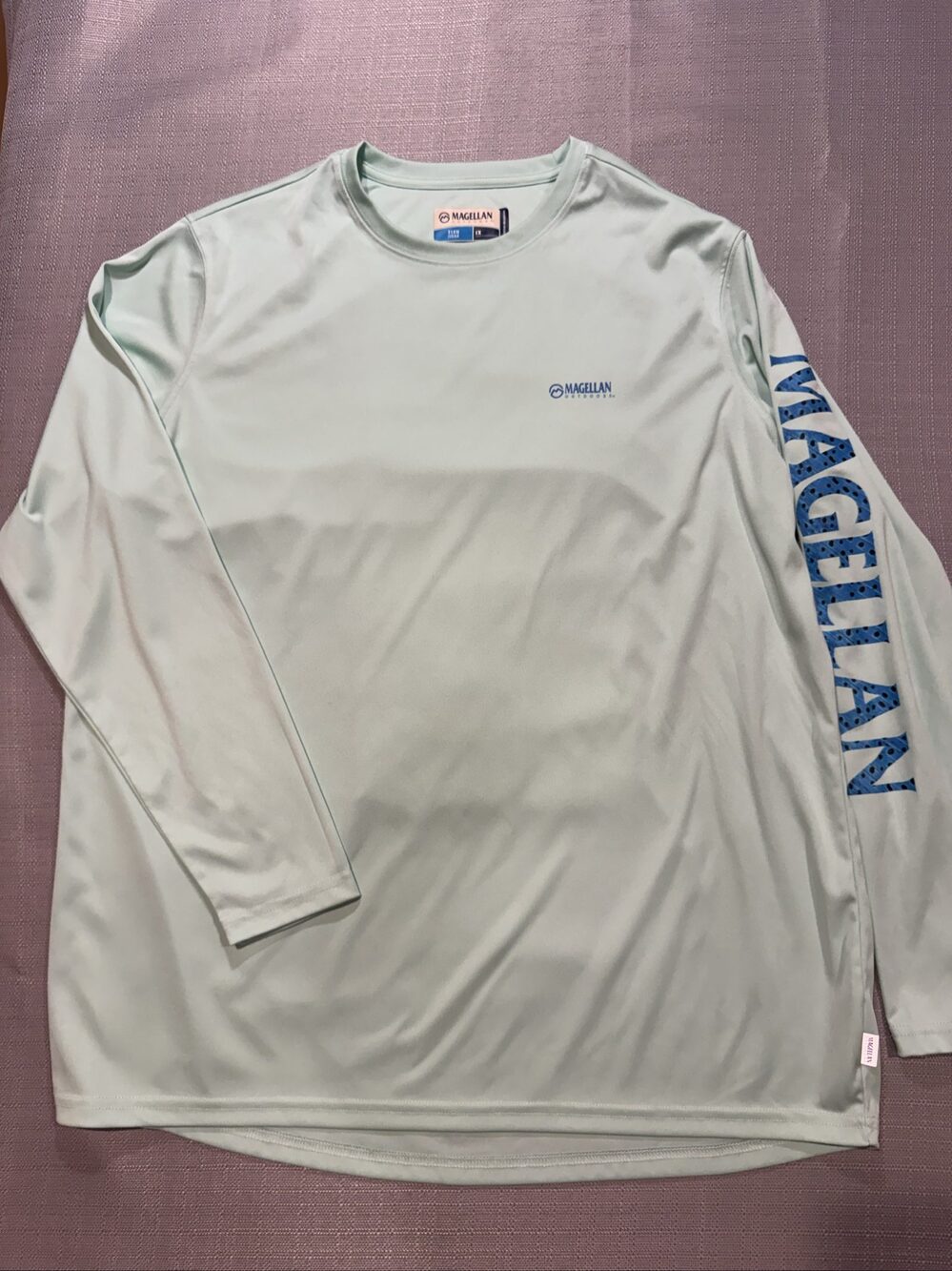Women’s Magellan Outdoors Fish Gear Boyfriend Fit Long Sleeve Shirt – Mint Green
